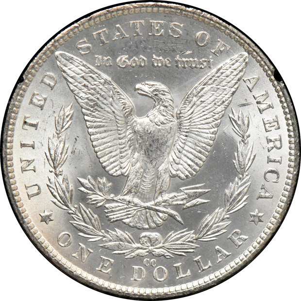 1882-CC GSA MS-63, and an 1882-CC GSA MS-64, both CACG