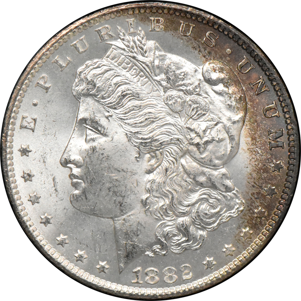 1882-CC GSA MS-63, and an 1882-CC GSA MS-64, both CACG