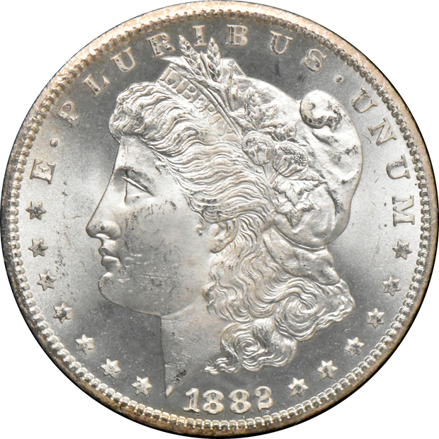 Two 1882-CC GSA MS-64+, and an 1884-CC GSA MS-65, all CACG