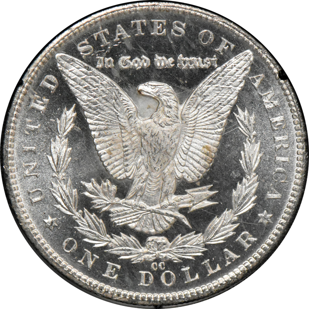 1882-CC GSA MS-62DMPL, and an 1884-CC GSA MS-63PL, both CACG