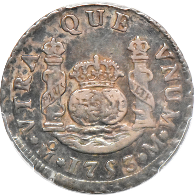 Mexico - 1739-Mo MF real NGC AU-53, 1753-Mo M 2 reales PCGS XF-45, and a 1760-Mo MM 8 reales XF-45