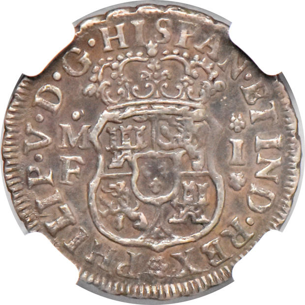 Mexico - 1739-Mo MF real NGC AU-53, 1753-Mo M 2 reales PCGS XF-45, and a 1760-Mo MM 8 reales XF-45