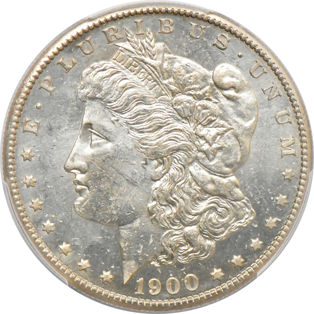 1885-S and 1900-S, both PCGS MS-63
