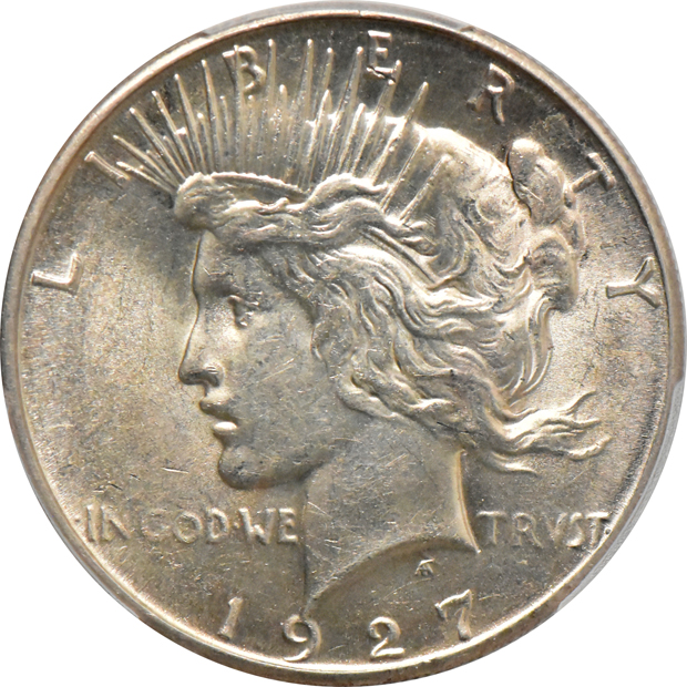 1925-S MS-62, 1927-S AU-58, and a 1934-S AU-55, all PCGS