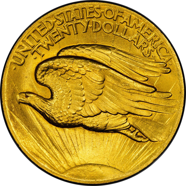 1907 High Relief-Flat Rim PCGS MS-64