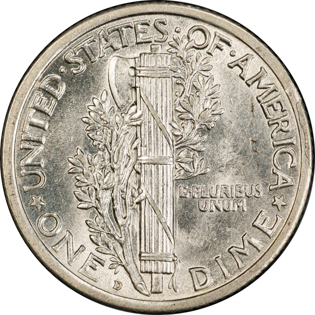 1918-D PCGS AU-58FB