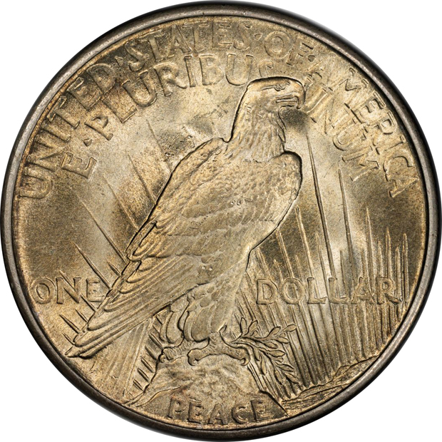 1921 Peace, High Relief PCGS MS-65