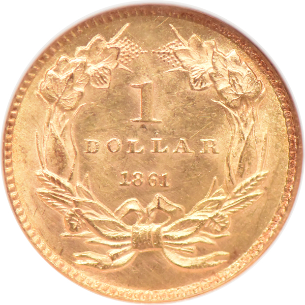 1861 NGC MS-63