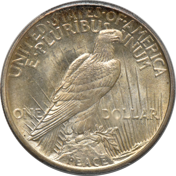 1921 Peace, High Relief PCGS MS-65