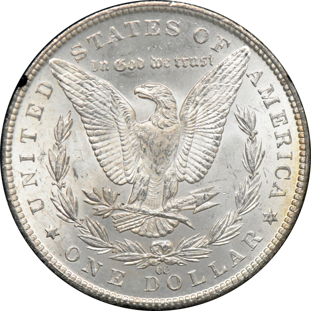 1883-CC GSA MS-64, and an 1884-CC GSA MS-63, both CACG