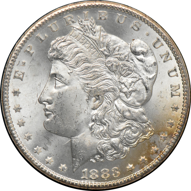 1883-CC GSA MS-64, and an 1884-CC GSA MS-63, both CACG