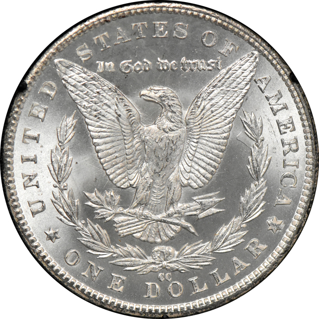 1883-CC GSA MS-64, and an 1884-CC GSA MS-63, both CACG