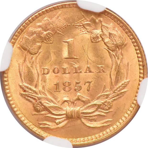 1857 NGC MS-64 CAC