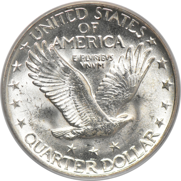 1925 MS-64, 1928-D MS-64 (green label), and a 1929-D MS-64, all PCGS