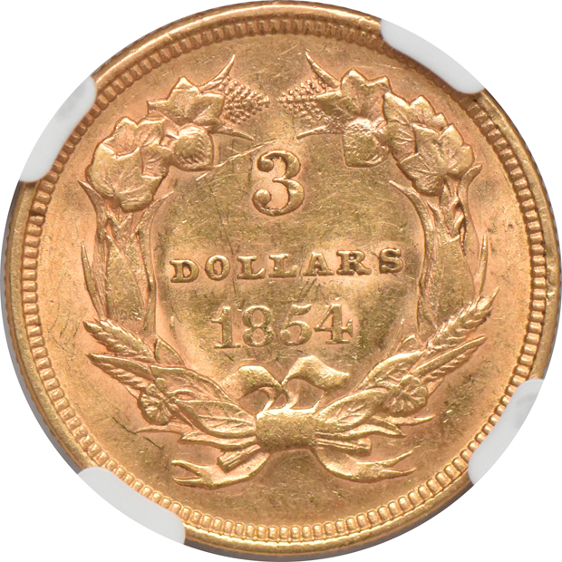 1854 NGC AU-58