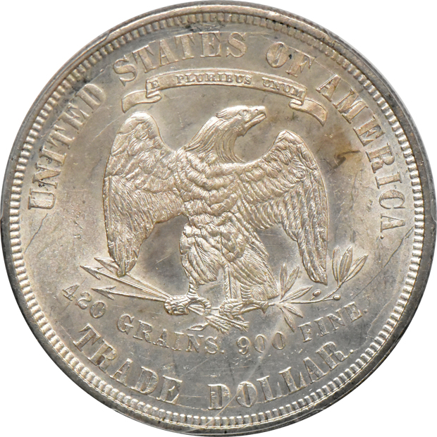 1876 Trade PCGS MS-63+