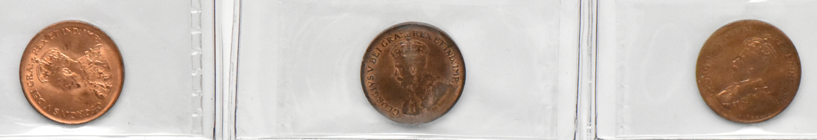Canada - Nine Uncirculated small cents