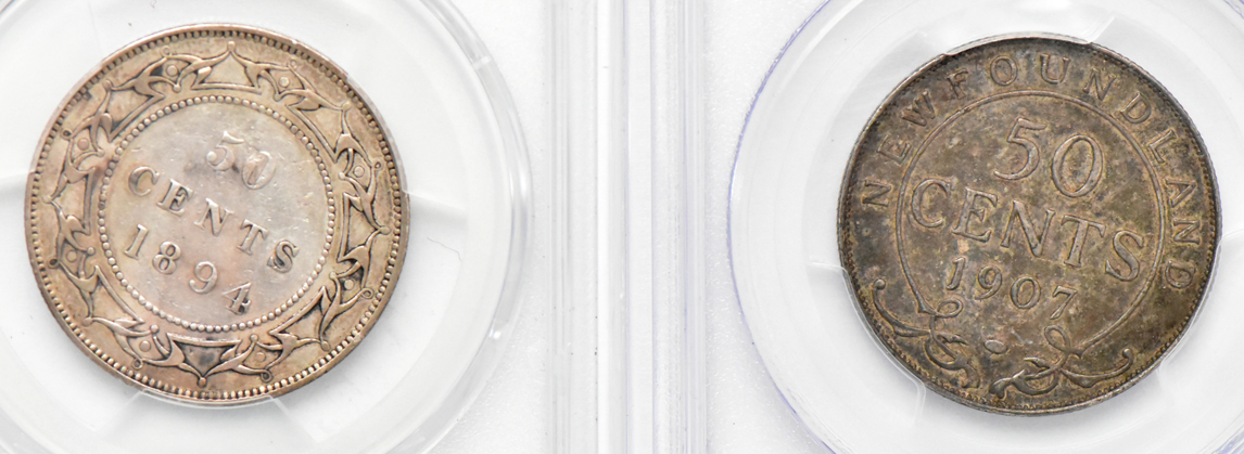 Canada - Five certified silver type coins
