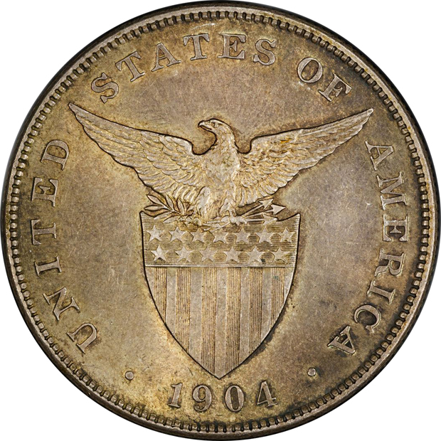 1904 peso PCGS MS-62