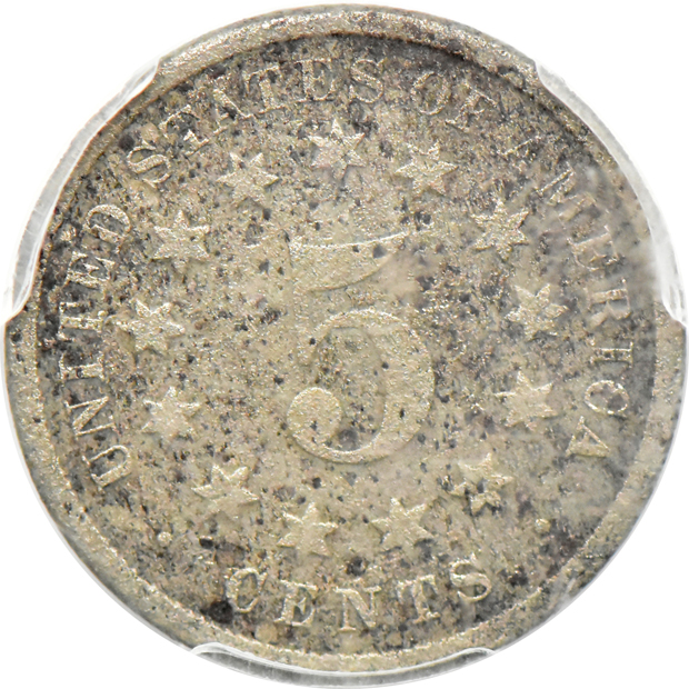 1880 PCGS About Good details/environmental damage