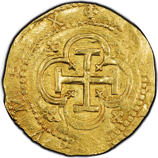 Spain - (1566-98)-G A 2 escudos - PCGS MS-62