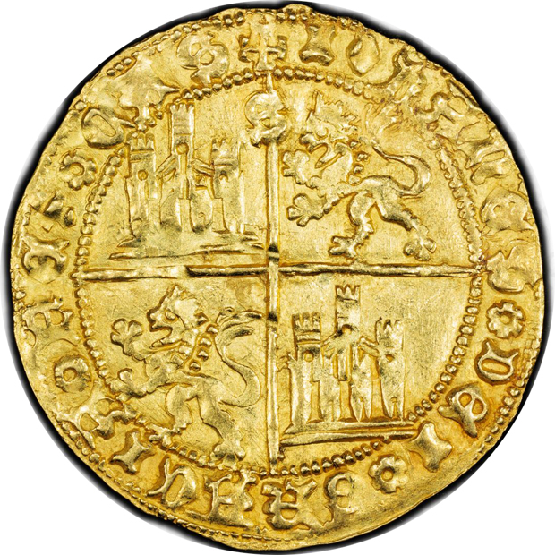 Spain - (1406-54)-S double banda - PCGS MS-61