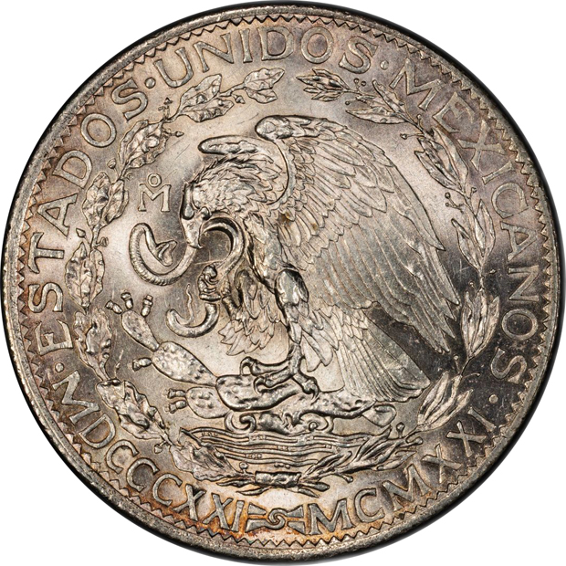 Mexico - 1921-Mo 2 pesos - PCGS MS-64