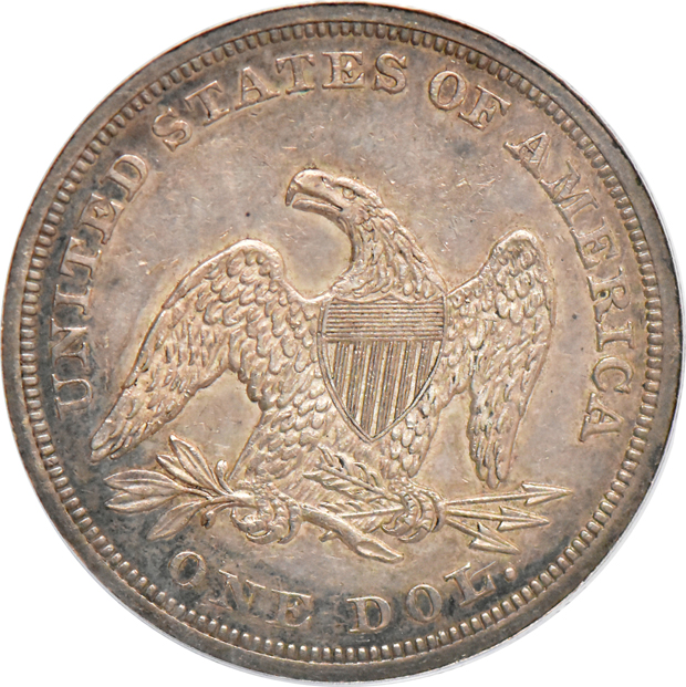 1849 PCGS AU-50 (green label)