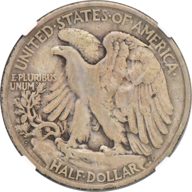 1916-D PCGS AU-58, and a 1919-S NGC VF-20