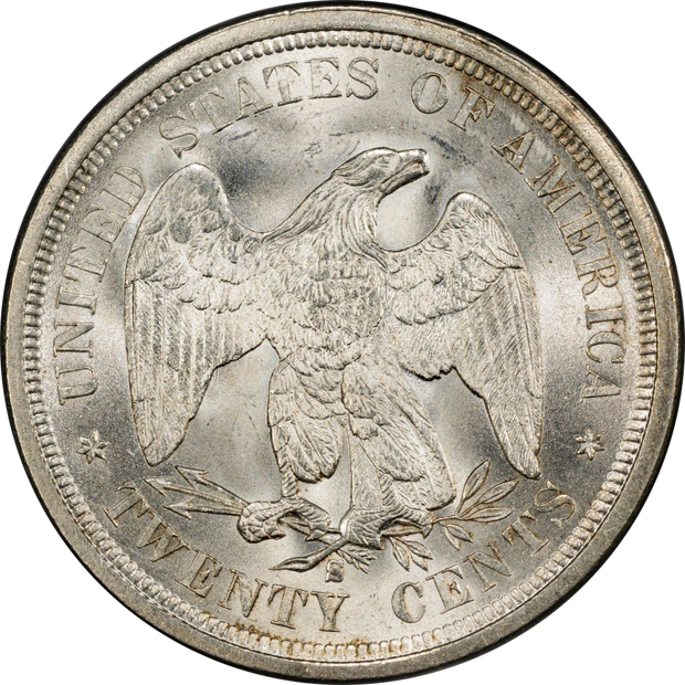 1875-S PCGS MS-65+