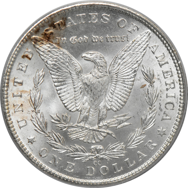 1883-CC CACG MS-65, and an 1884-CC PCGS MS-65 (green label) CAC