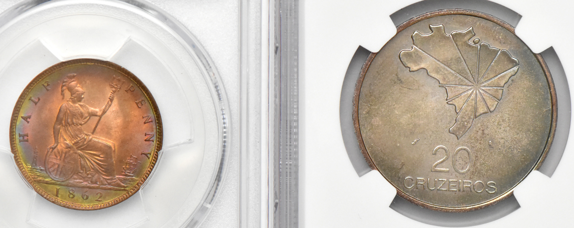 Multiple - Four certified Uncirculated toner coins