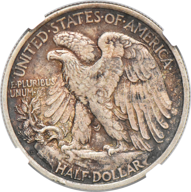 1917-D Obverse MS-63, and a 1918-D AU-55, both NGC
