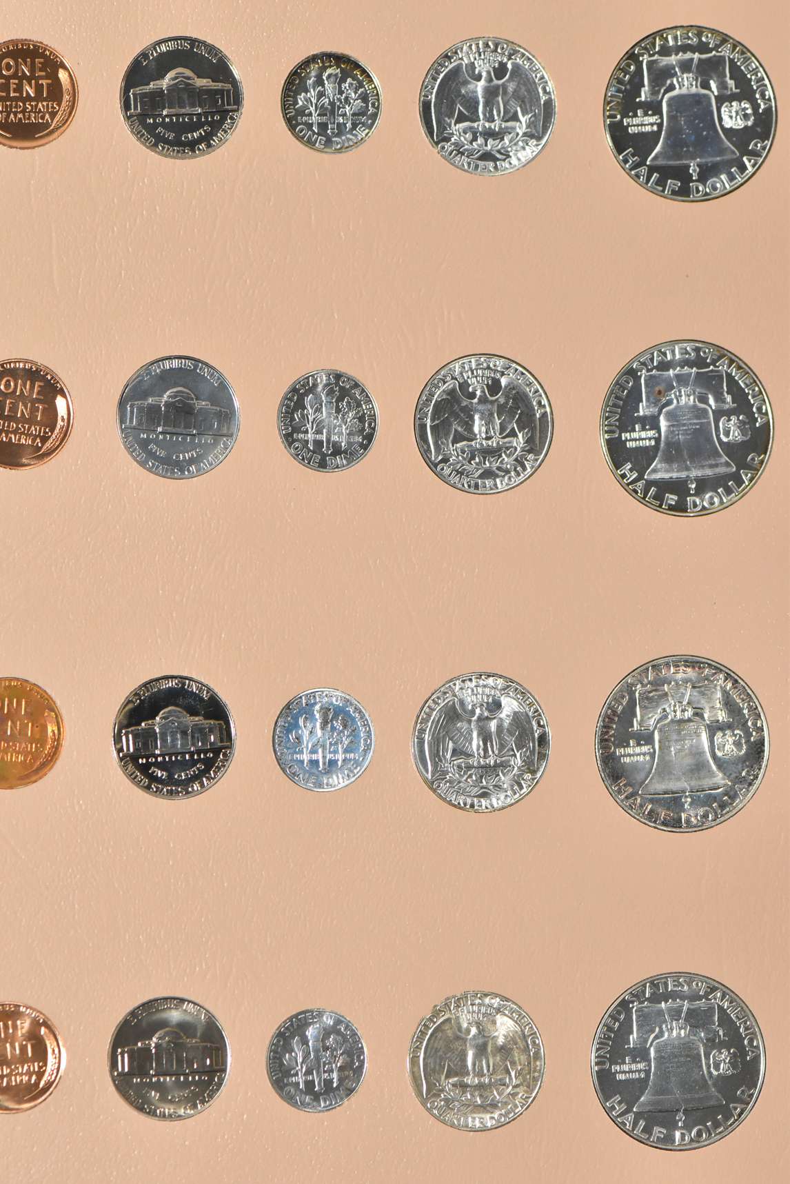 Twenty different Proof Sets in a Dansco 7091 album