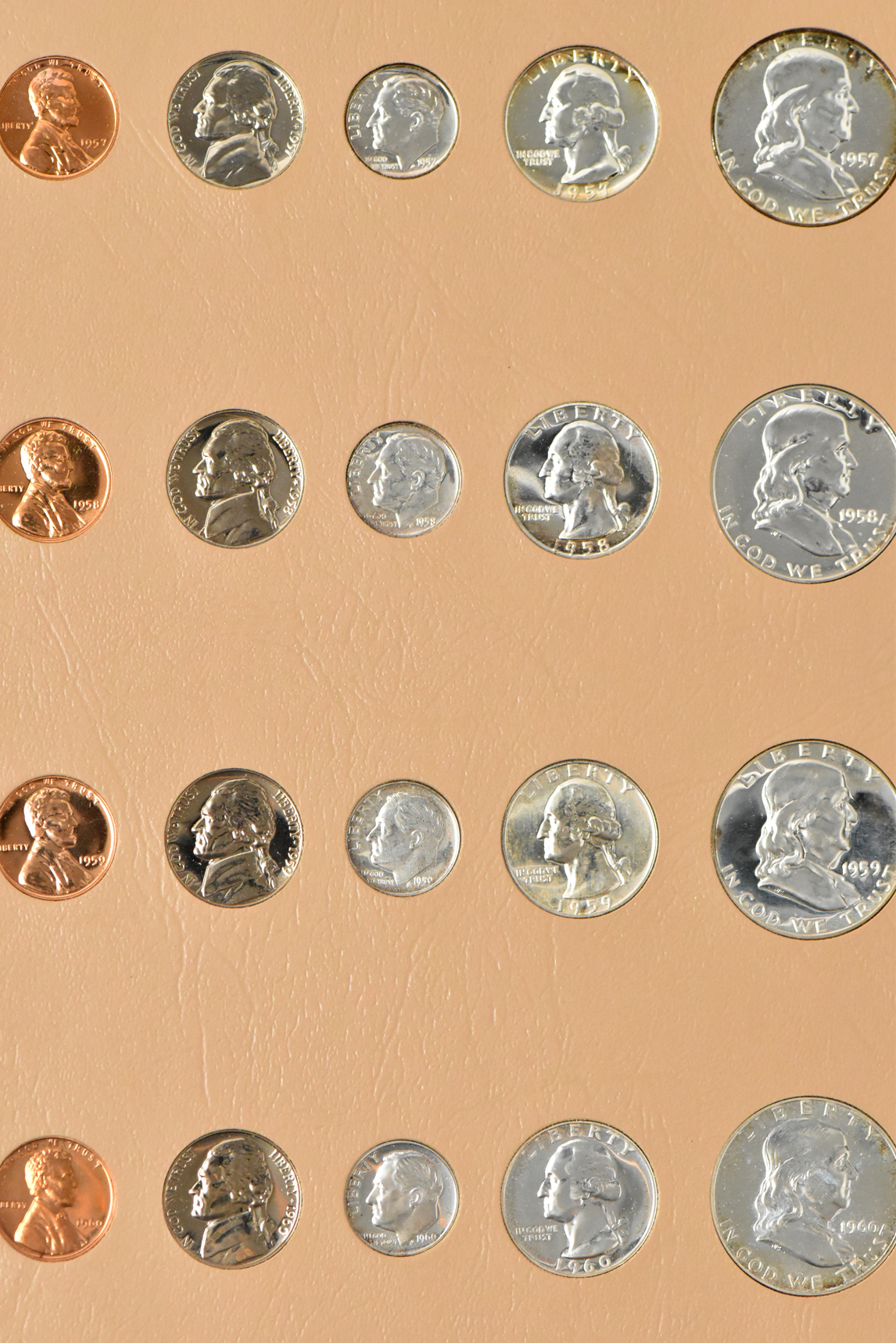 Twenty different Proof Sets in a Dansco 7091 album