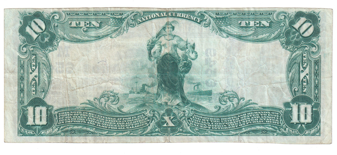 1902 $10 Blue Seal - Ridgeway, MO Charter #6549 - VF
