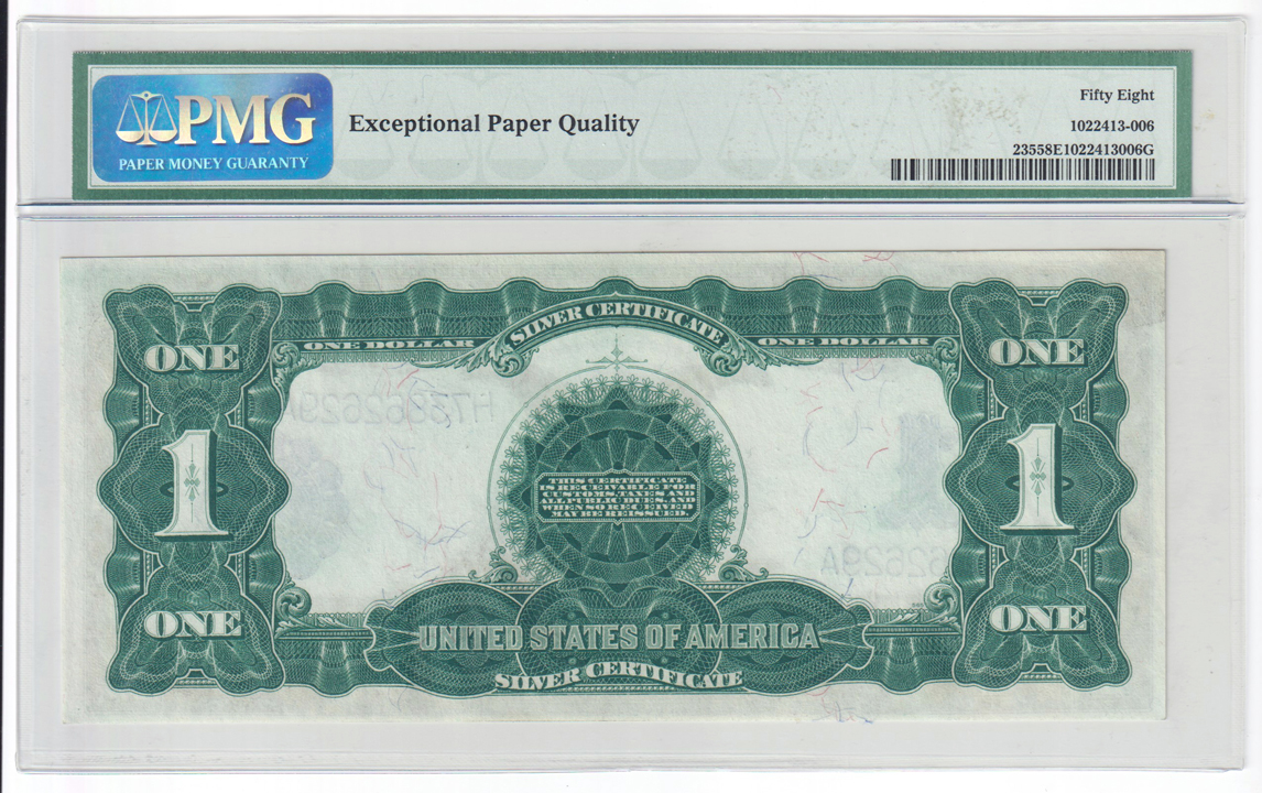 1899 $1 Black Eagle Fr# 235 - PMG AU-58 EPQ
