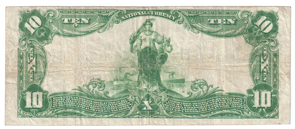 1902 $10 Blue Seal - Marissa, IL Charter #6691 - VF