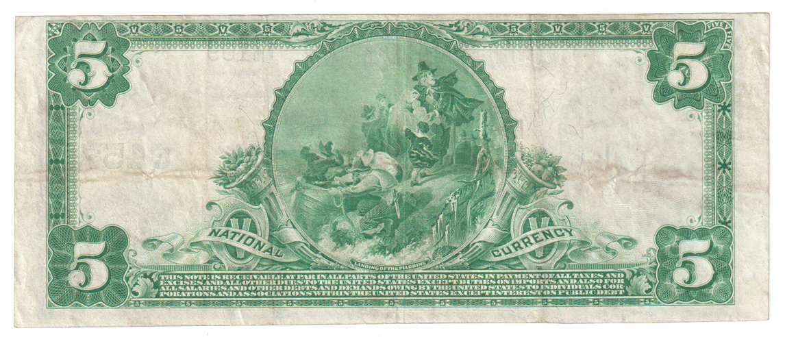 1902 $5 Blue Seal - Madison, IL Charter #8457 - VF