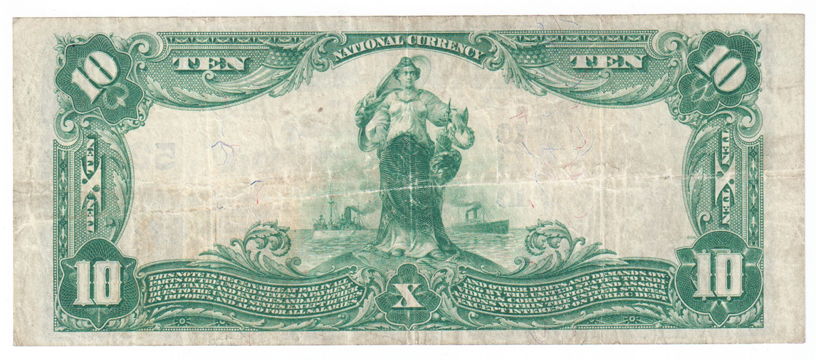 1902 $10 Blue Seal - Napoleon, OH Charter #5218 - VF
