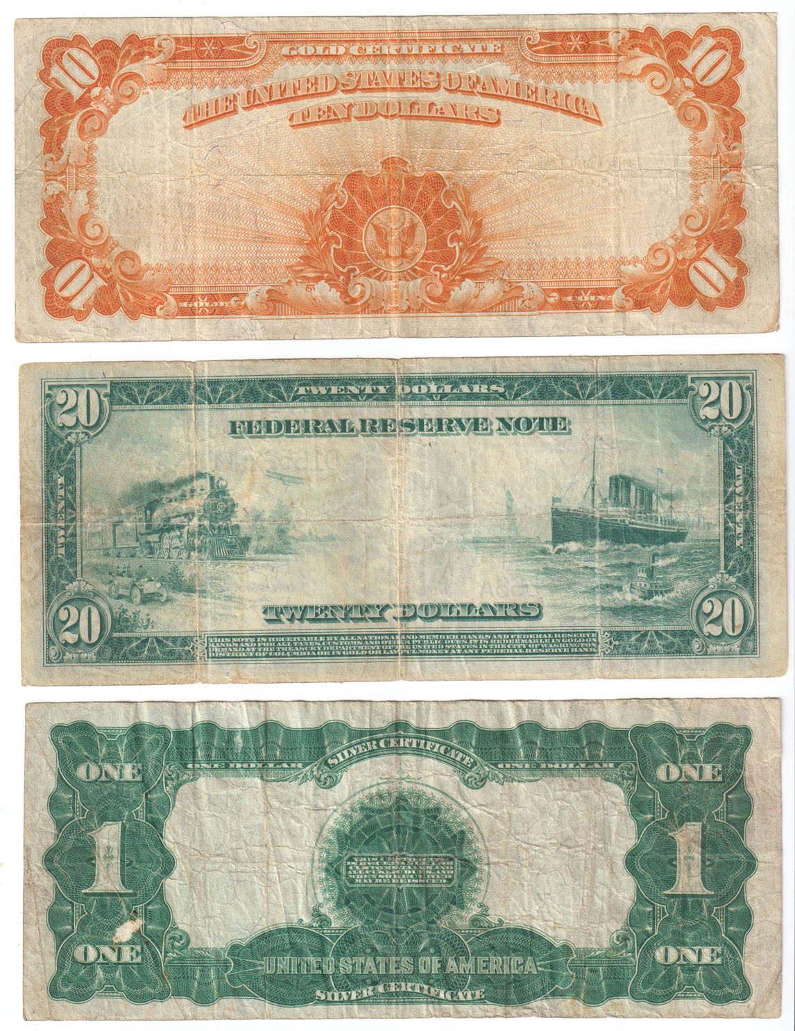 Misc - Group of twelve notes that include a Missouri National, nine Large Size Type, and two Obsoletes