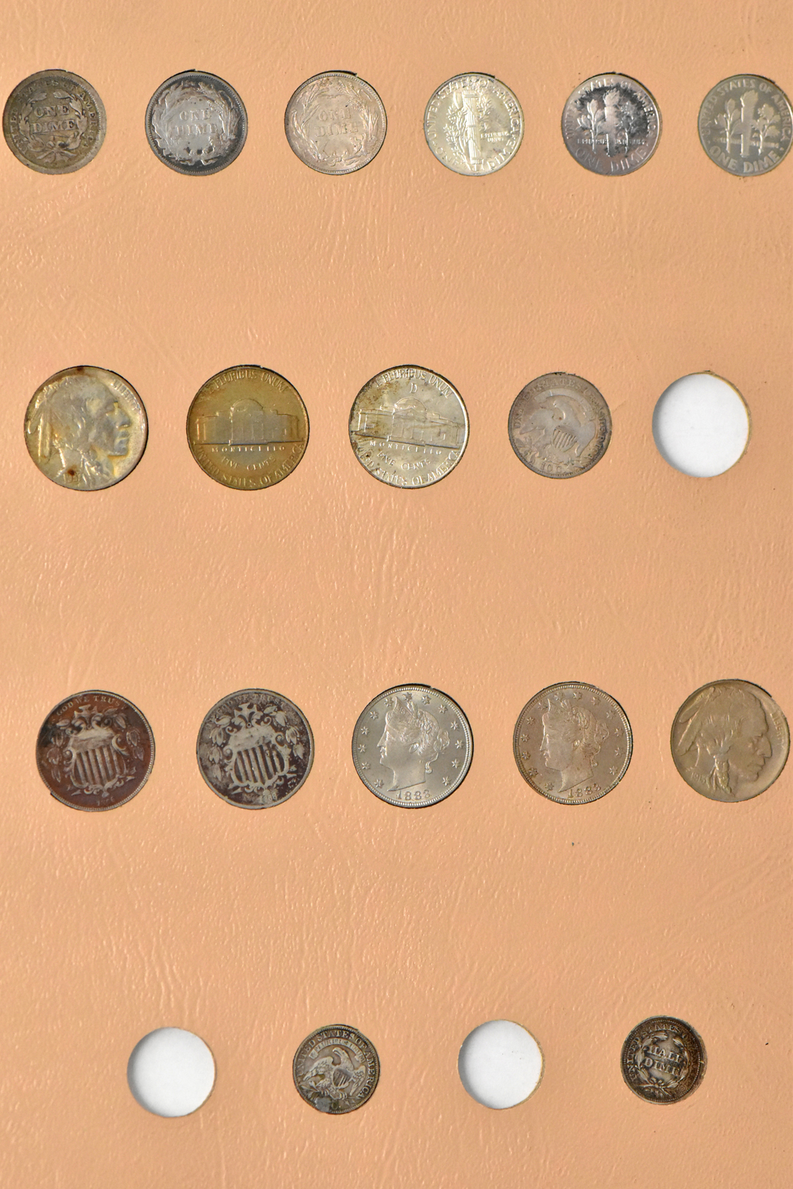 Nearly complete United States type set in a Dansco 7070 album