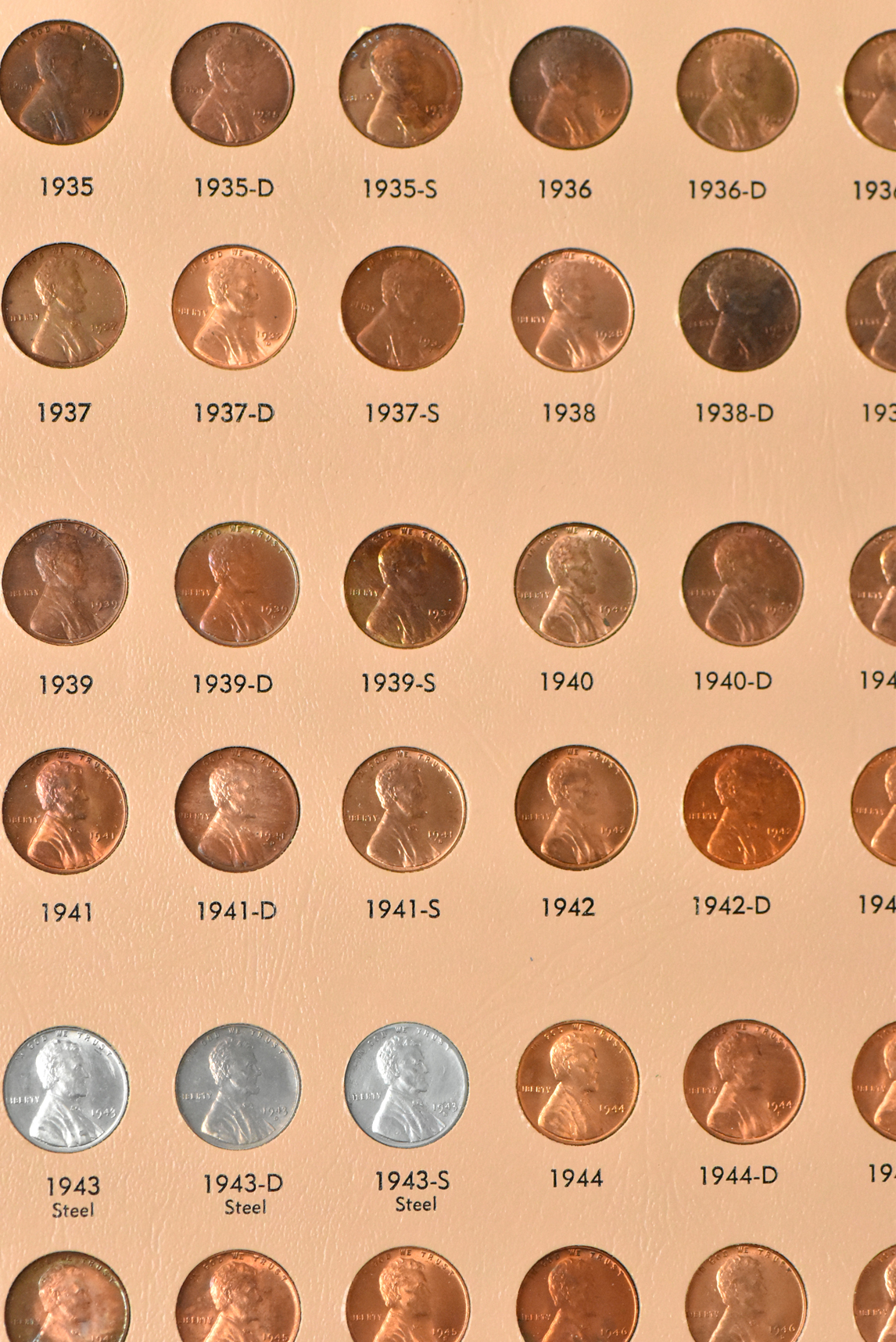 Collection of Lincoln cents 1909 through 1985-S, plus extras and including proof-only issues