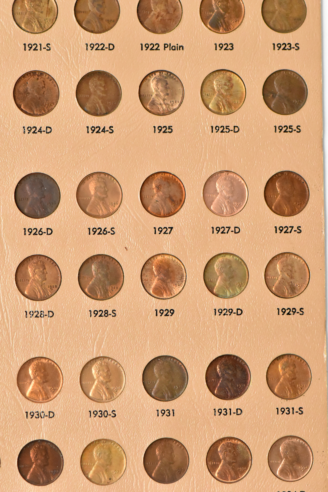 Collection of Lincoln cents, 1909 through 1989-S, plus extras including proof-only issues and early Proofs