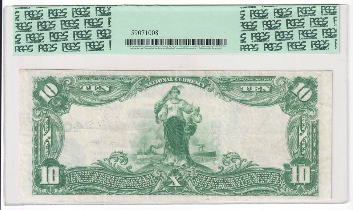 1902 $10 Blue Seal - Carrollton, MO Charter #4079 - PCGS VF-35 PPQ