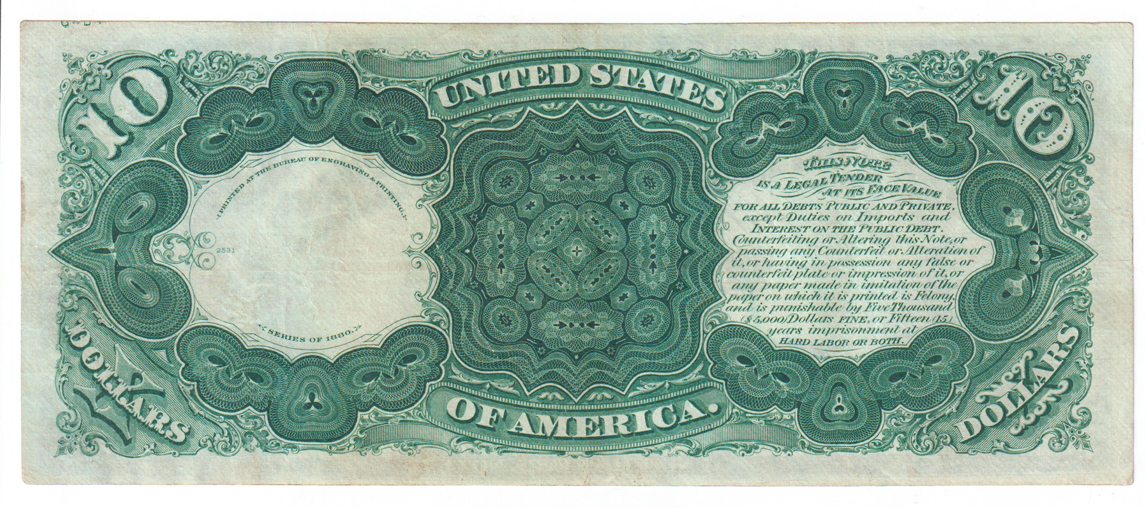1880 $10 Fr# 107 - AU