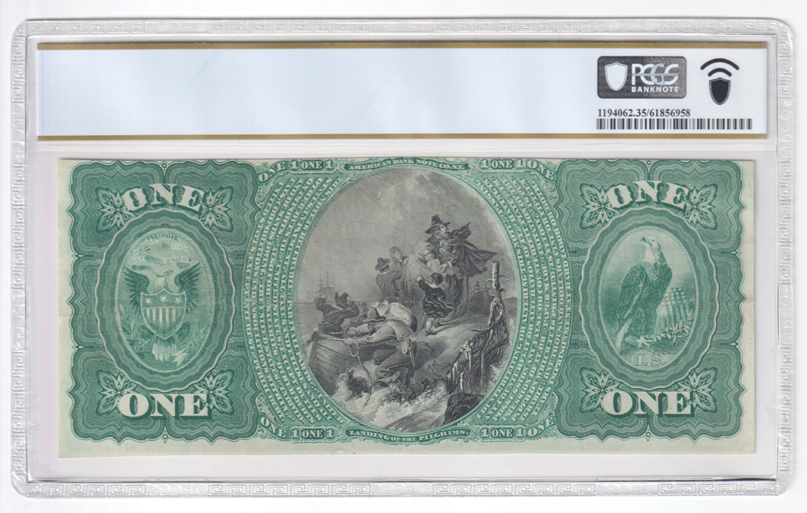 Original Series $1 - Winchester, IL Charter #1821 - PCGS VF-35