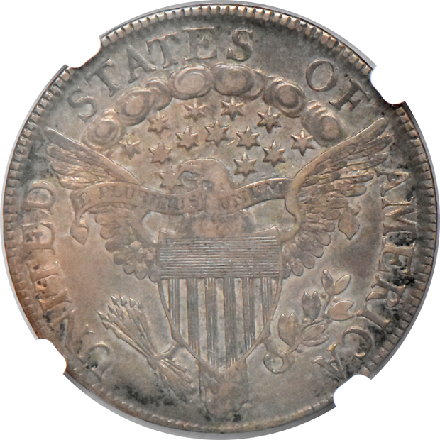 1806 Pointed 6, No Stem NGC XF-45