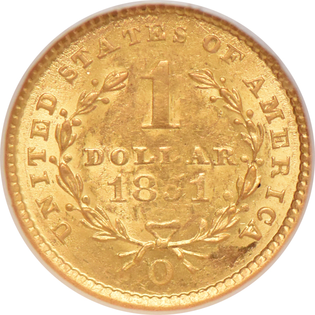 1851-O NGC MS-62