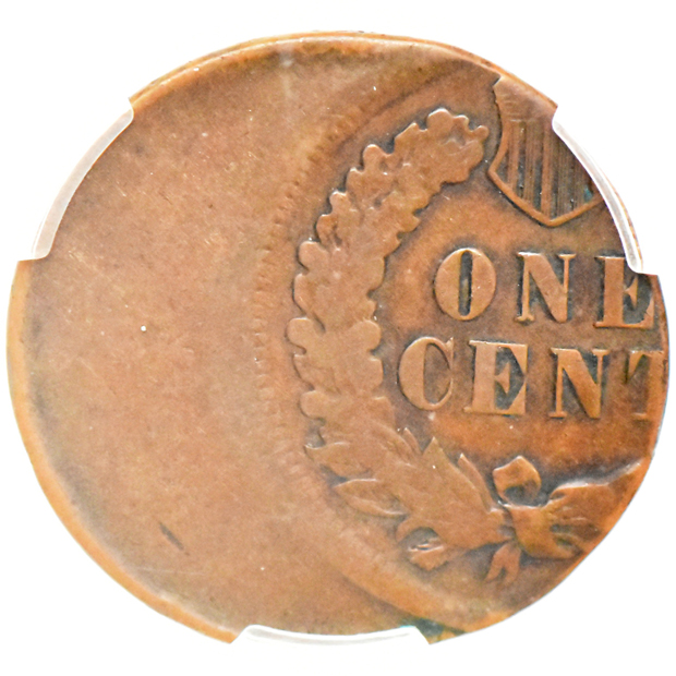 No date Indian cent struck 35% off-center F details/obverse damage, and a 1902 Indian cent struck 25% off-center XF-40, both CACG